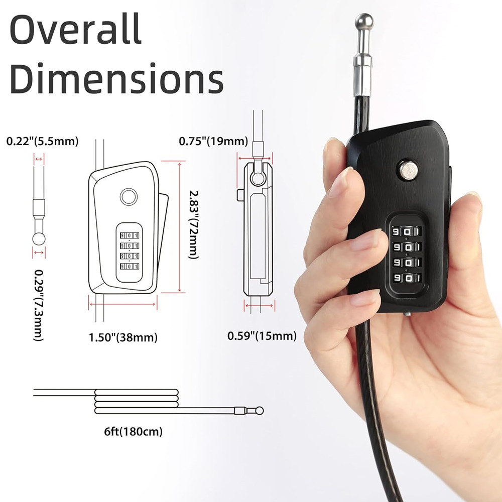 Candado de Cable Python para B - Cable Lock Flexible reseña y precio