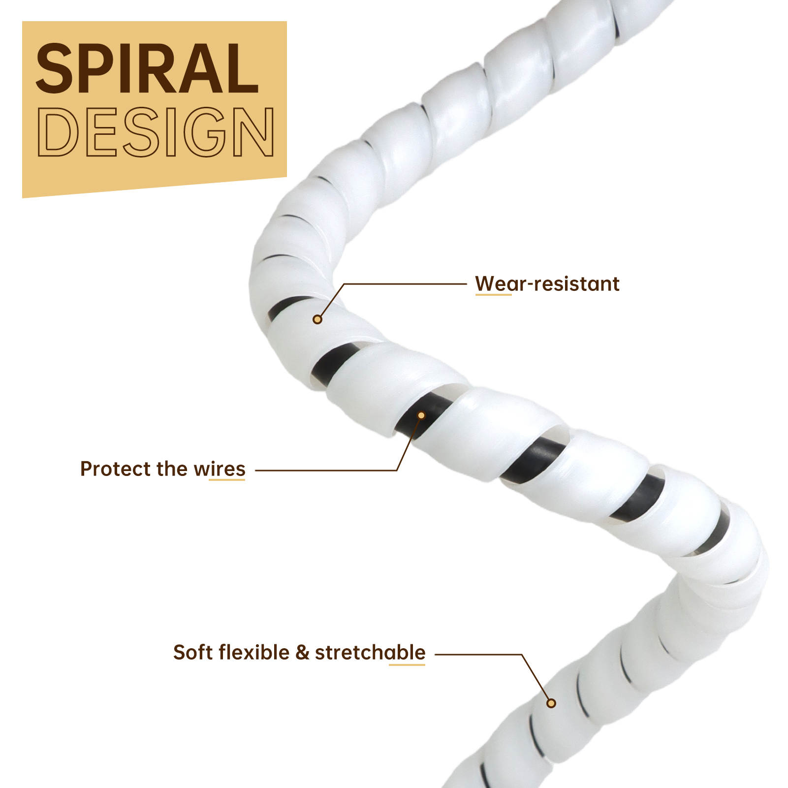 Funda espiral para cables de 2 - Cable Lock Flexible reseña y precio
