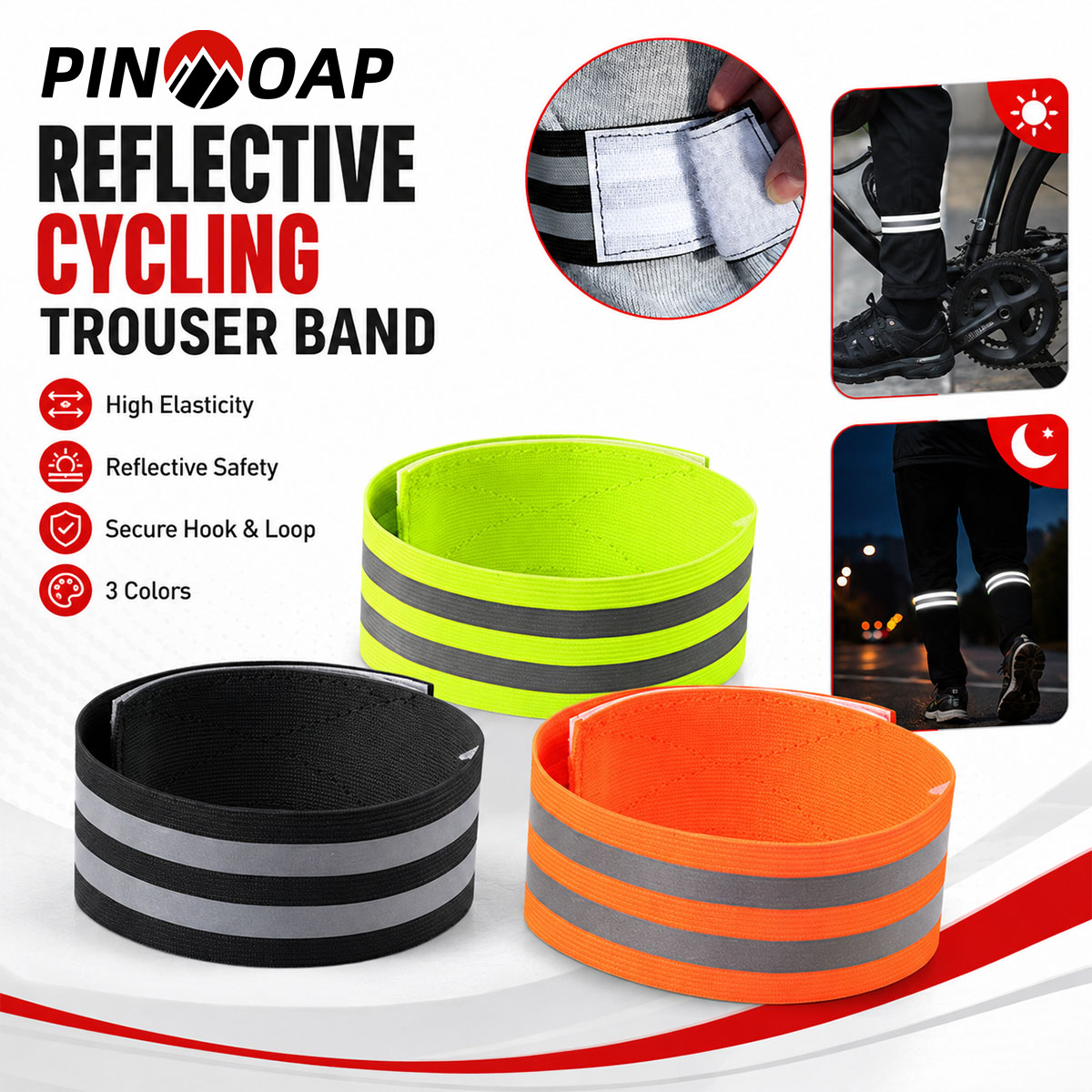 PINMOAP 1/2PCS Correa Reflecta - Cycling Commuter Trousers reseña y precio